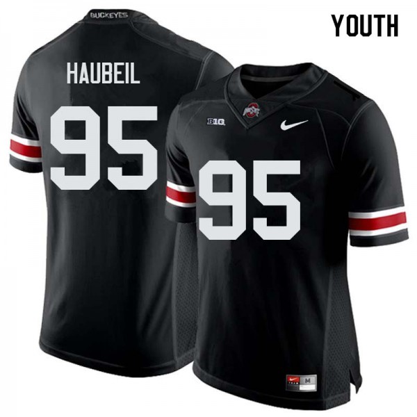 Ohio State Buckeyes #95 Blake Haubeil Youth Alumni Jersey Black OSU27534